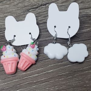 Ice cream and clouds earrings bundle
